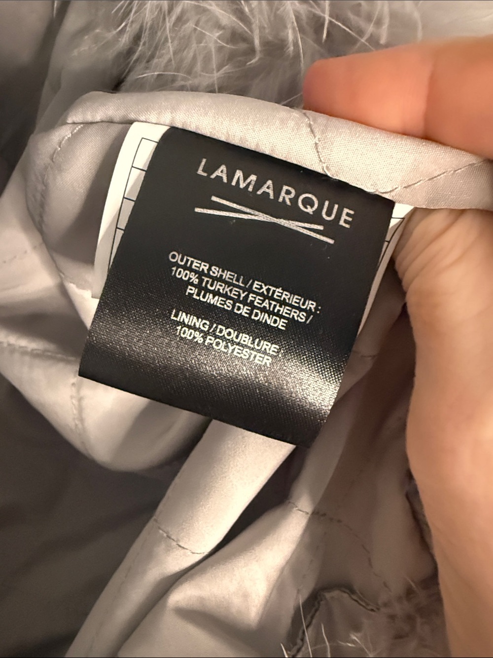 Lamarque Light Gray Teddy Jacket - Picture 3 of 8